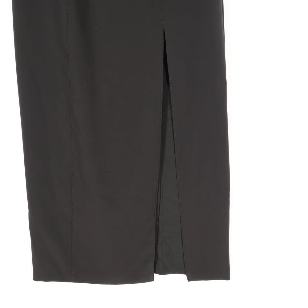 Lauren Ralph Lauren Off-Shoulder Gown Womens 8 Black Crepe Maxi Event $245 NWT